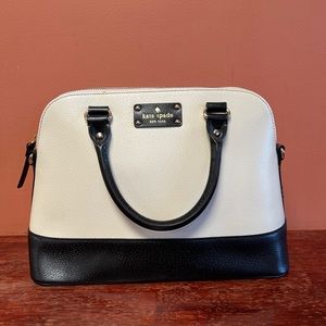 ♠️ Black and White Kate Spade Satchel ♠️